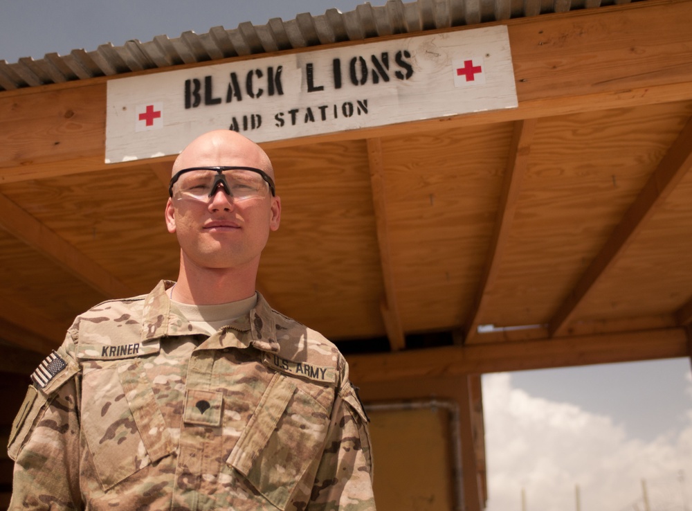 'Black Lion' medic steps out and saves lives
