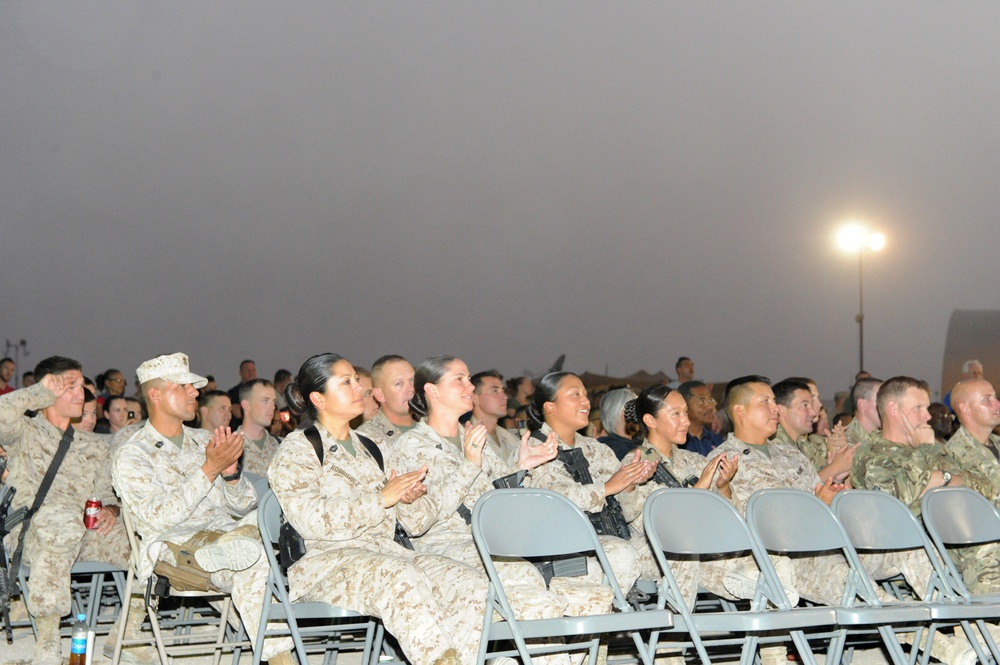 Troops compete in talent show in Afghanistan