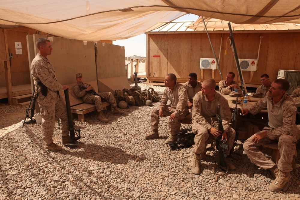 Mortar system range on FOB Geronimo