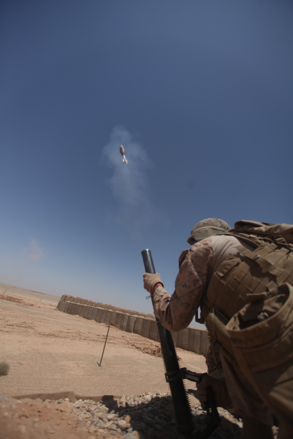 Mortar system range on FOB Geronimo