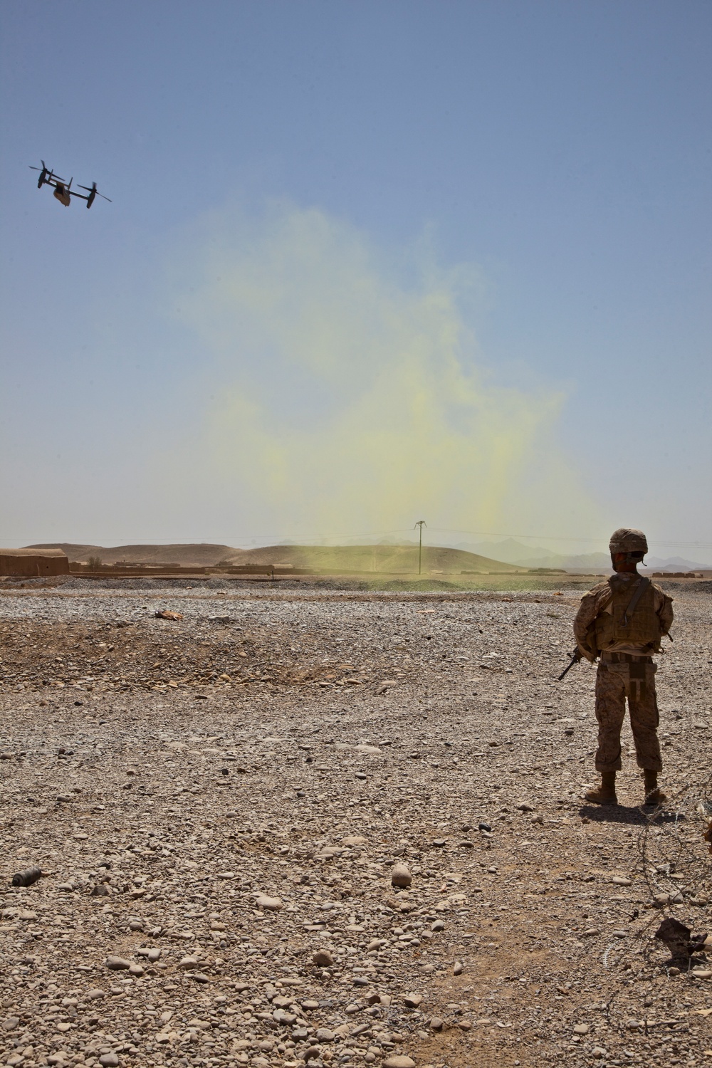 Marine Corps Maj. Gen. David H. Berger visits FOB Shamsher