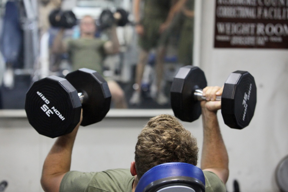 Marines make fitness a priority at sea