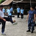 USS Buffalo sailors during a community service project