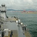 USS Blue Ridge departs Busan, South Korea