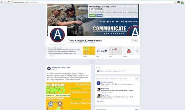 Army 'likes' social media