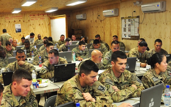 Soldiers wrangle in redeployment training