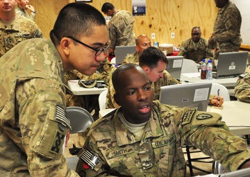 Soldiers wrangle in redeployment training