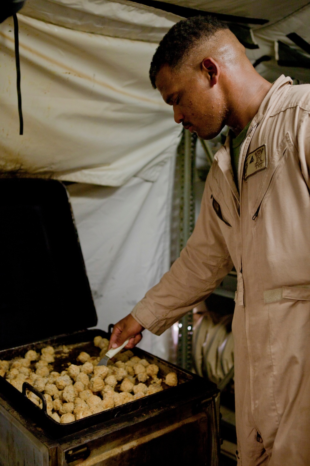 Cooking on FOB Nolay