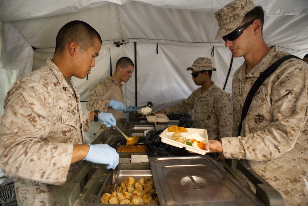 Cooking on FOB Nolay