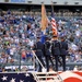 Honor Guard performs at NFL game during Air Force Week