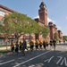 NROTC midshipmen run at Naval Station Great Lakes