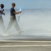 Sailors check USS Bonhomme Richard's sprinkler system