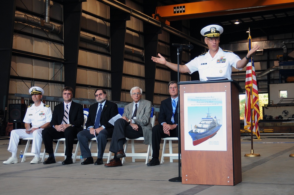 Authentication of the Keel Ocean-class Research Vessel AGOR 27