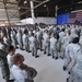Secretary of the Air Force Michael Donley speaks at Shaw