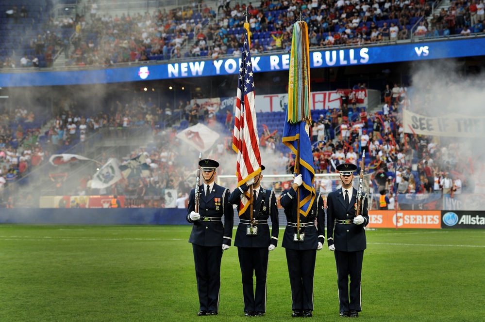 Color Team performs at Red Bulls Arena