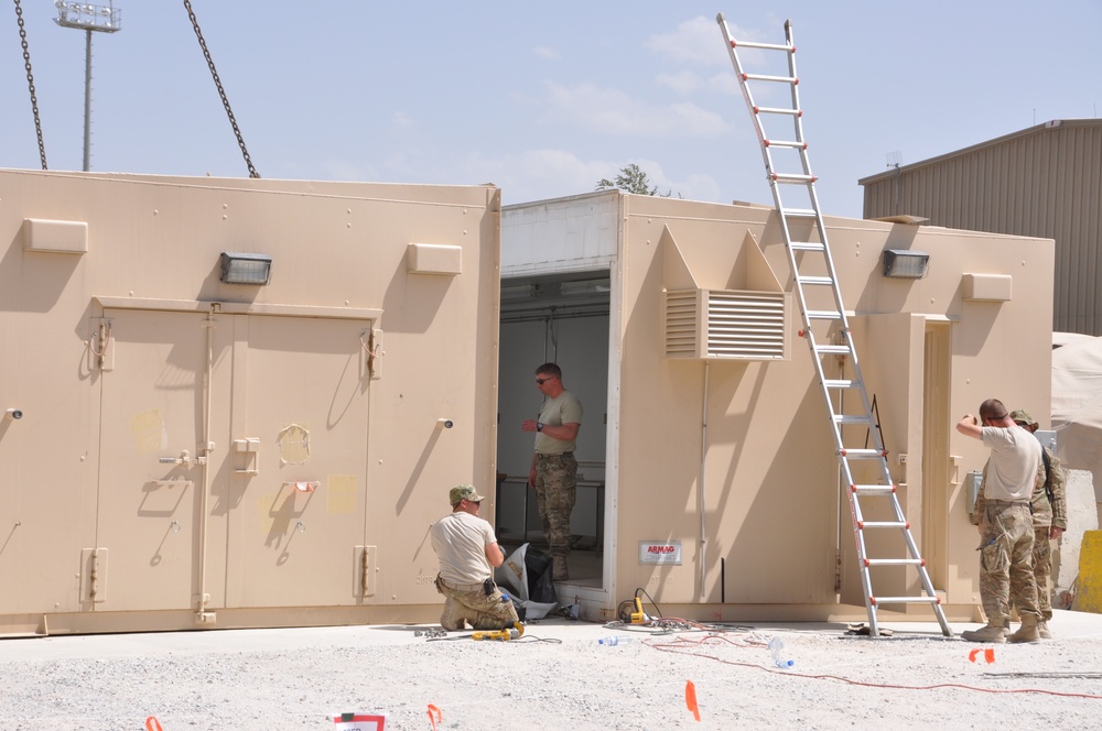 Arms across Bagram