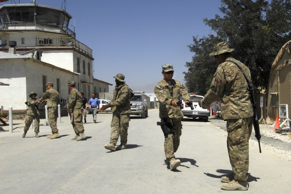 Arms across Bagram