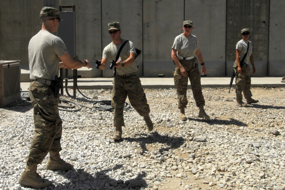 Arms across Bagram