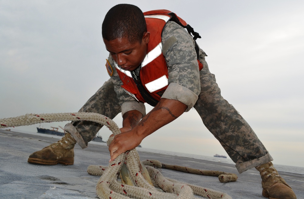Preparing to leave the Causeway