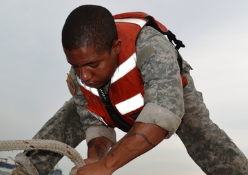 Preparing to leave the Causeway