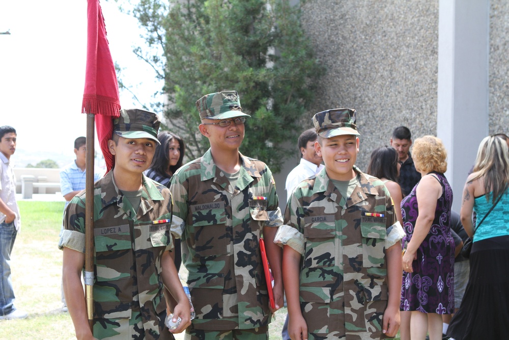Eagle Young Marines graduate at Camp Pendleton