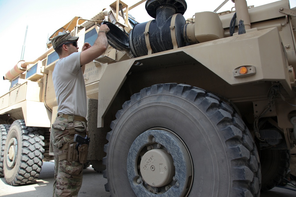 Weekly maintenance at FOB Salerno