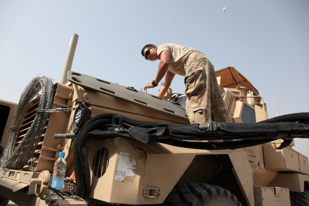 Weekly maintenance at FOB Salerno