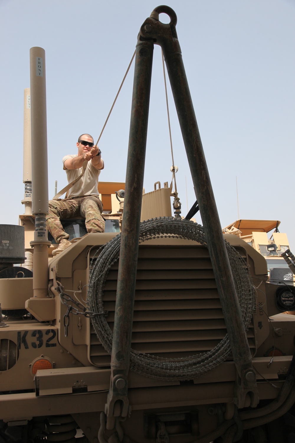 Weekly maintenance at FOB Salerno