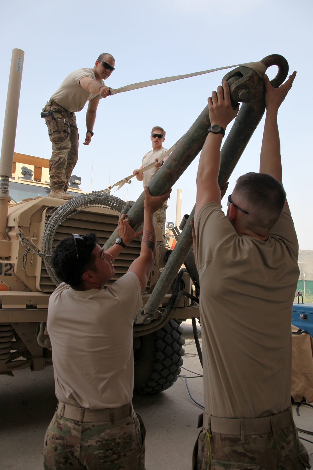 Weekly maintenance at FOB Salerno