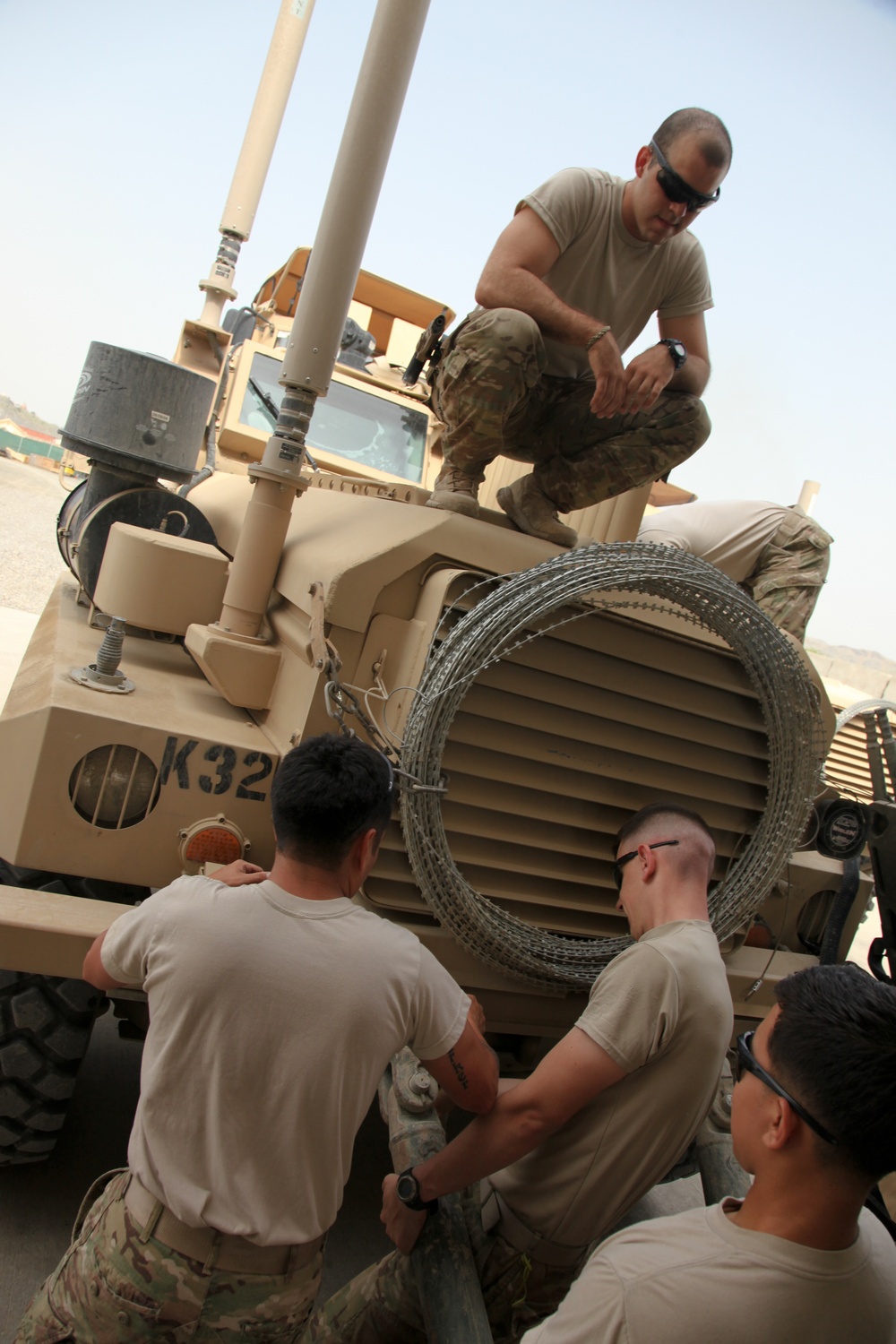 Weekly maintenance at FOB Salerno