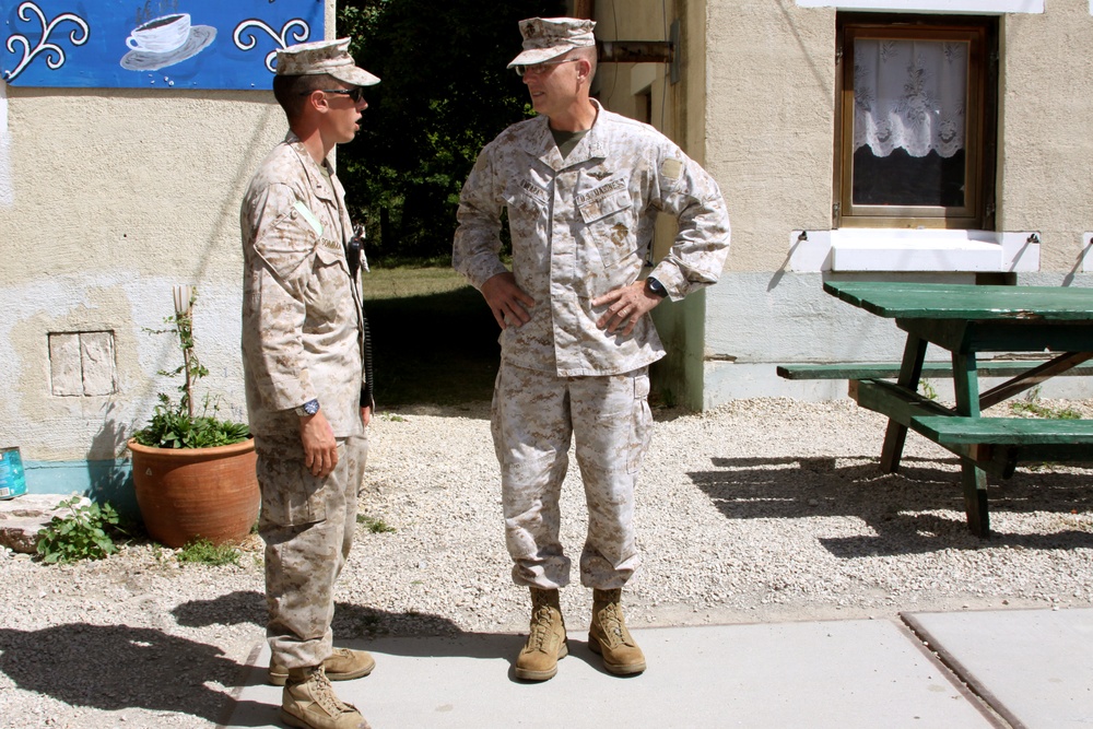 Marine Forces Europe visit Georgian army in Hohenfels