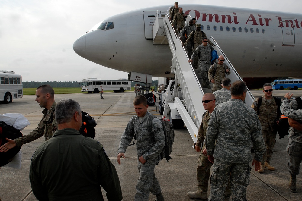 McEntire personnel return from Afghanistan