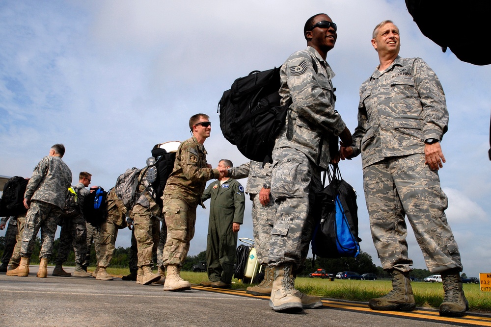 McEntire personnel return from Afghanistan