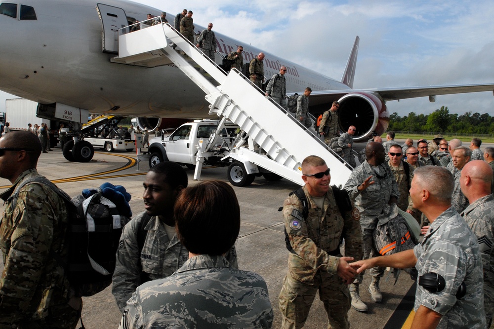 McEntire personnel return from Afghanistan