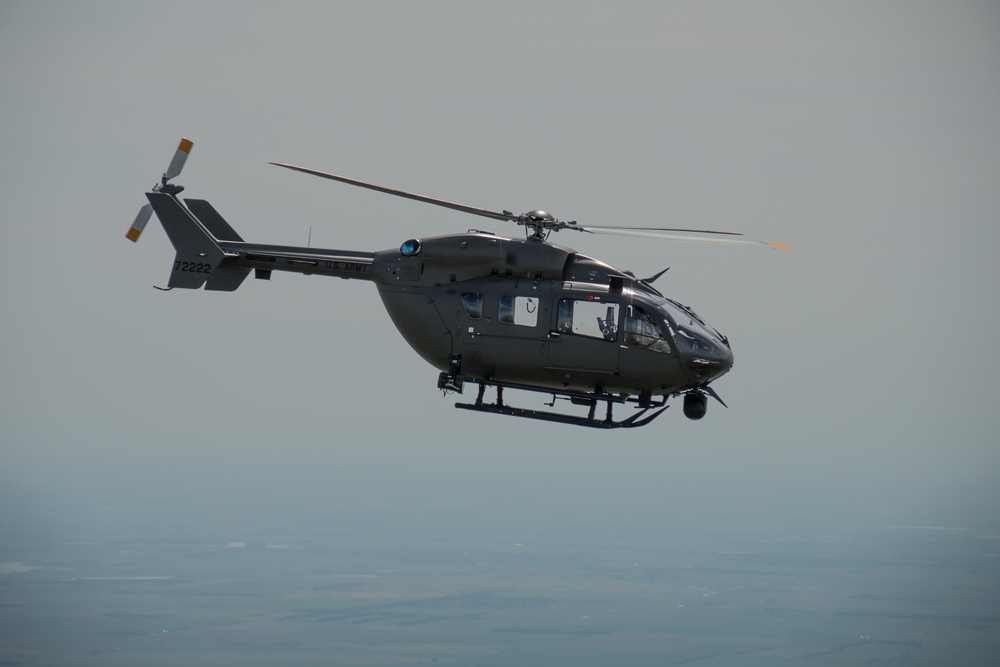 North Dakota National Guard UH-72 (Lakota) Helicopter Flight from Fargo to Bismarck, piloted by LTC Anderson and CW4 Hauge.