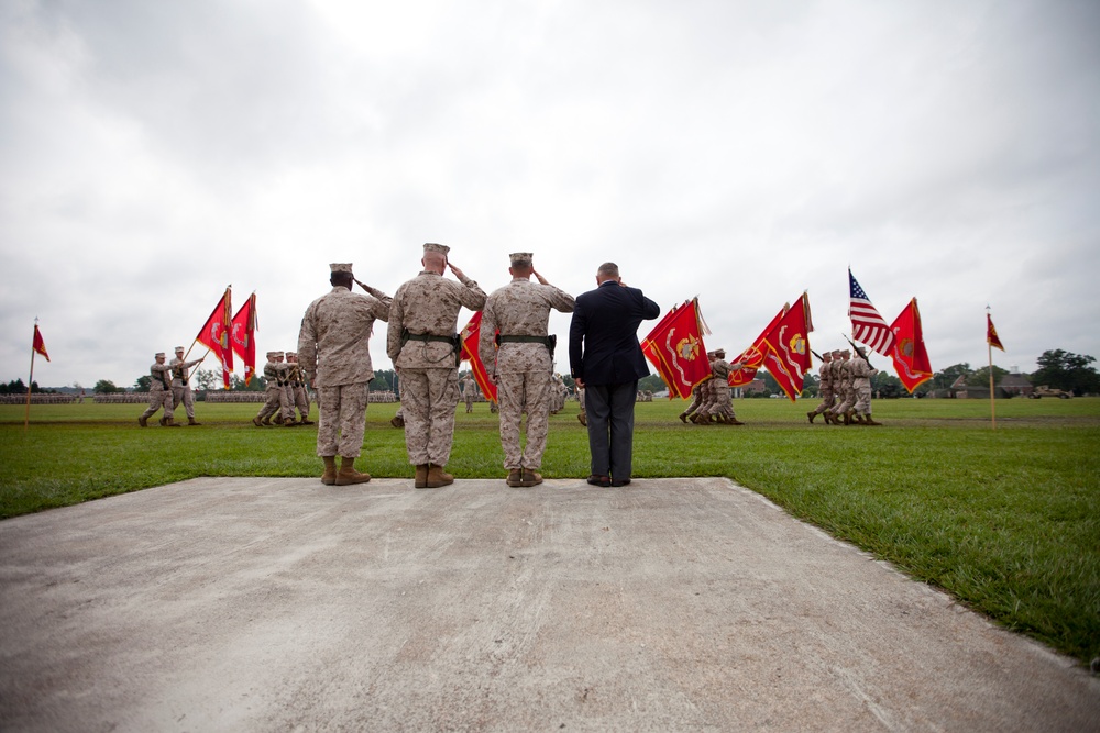 2nd Marine Division Change of Command Ceremony