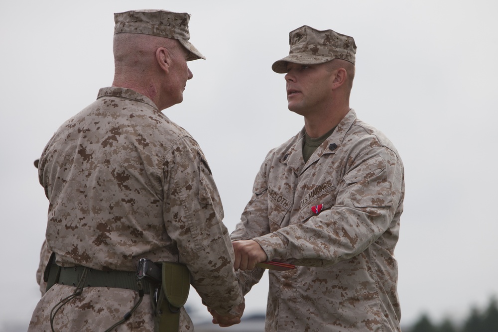 2nd Marine Division Change Of Command ceremony