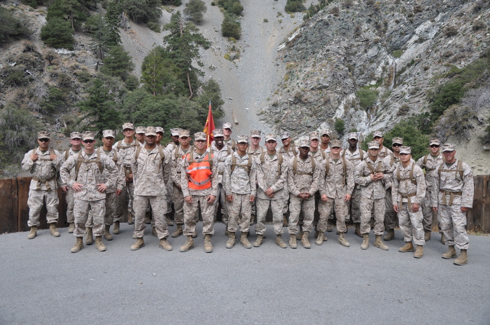 MCLB Barstow Marines endure seven-mile hike