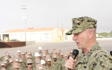 MCPON West addresses the Seabees of NMCB 1