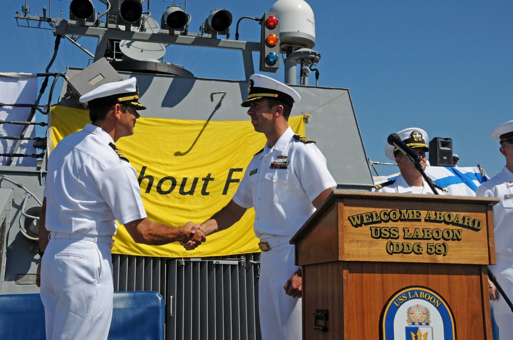 USS Laboon holds change of command