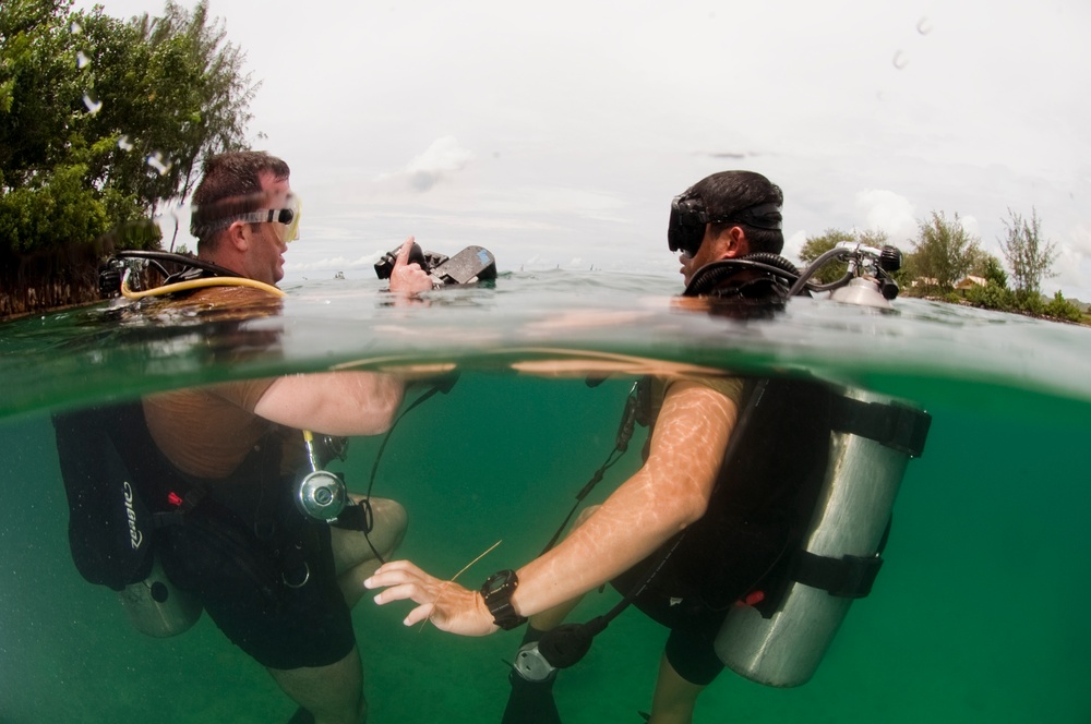 Tricrab 2012: EOD technicians from various countries participate in Tricrab 2012.