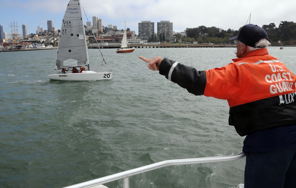 Coast Guard patrols America's Cup safety zone on San Francisco Bay