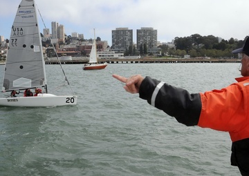 Coast Guard patrols America's Cup safety zone on San Francisco Bay