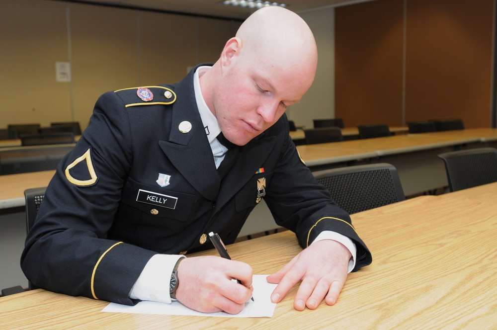 Alaska National Guard Soldier of the Year meets the Secretary of Army