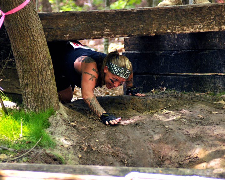 The combat Mud Run is full of many obstacles
