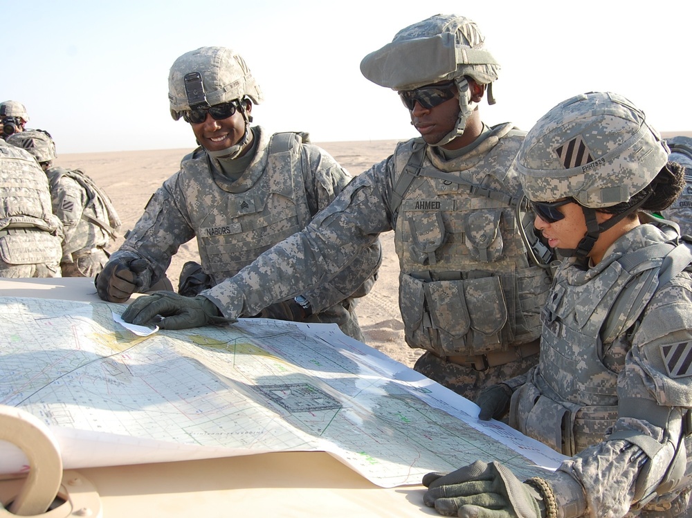 Land navigation in the Kuwaiti desert