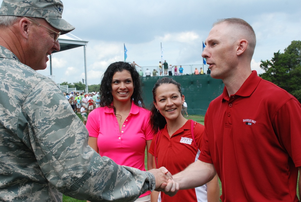 PGA honors military members and families at Bethpage, NY  Golf Tourney