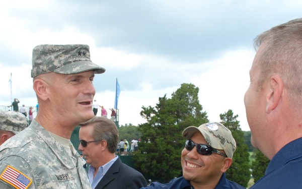 PGA honors military members and families at Bethpage, NY  Golf Tourney