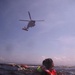 Helicopter hoist training with Coast Guard Academy cadets