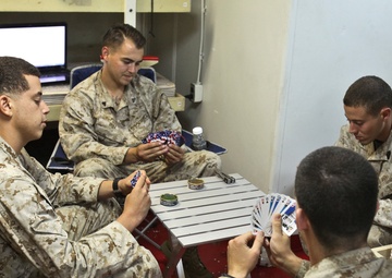 Marine ensures team members are ready for any mission